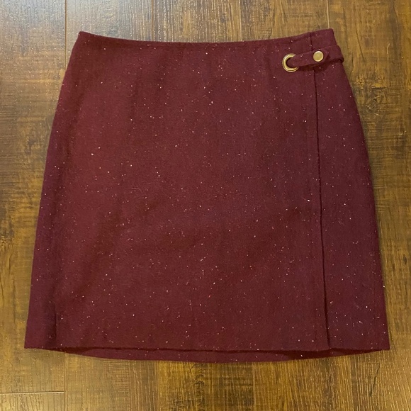 Banana Republic Factory Burgundy Skirt - Picture 3 of 8